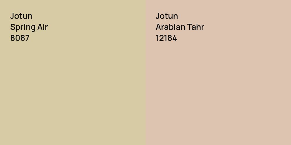 Jotun Spring Air vs. Jotun Arabian Tahr