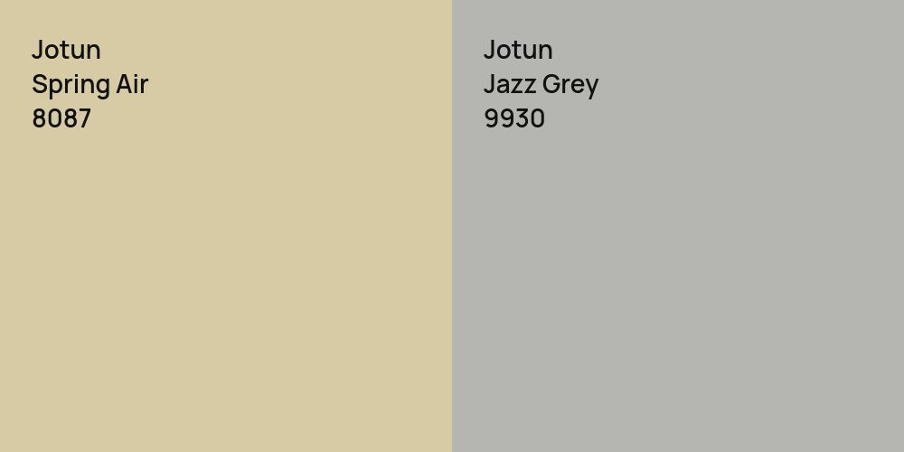 Jotun Spring Air vs. Jotun Jazz Grey