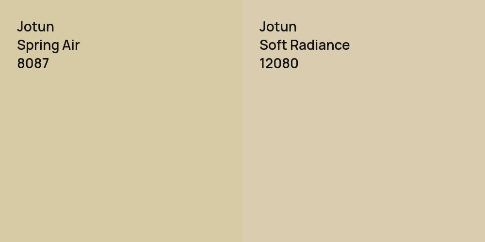 Jotun Spring Air vs. Jotun Soft Radiance