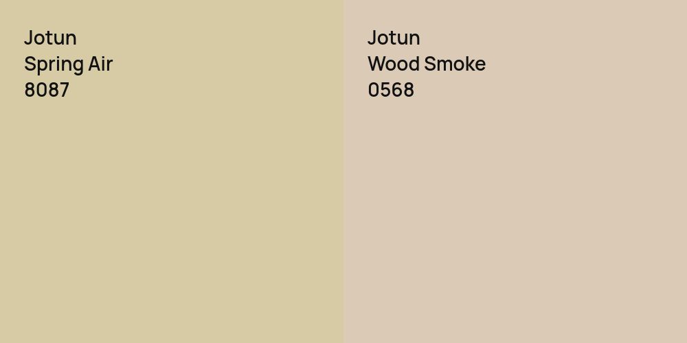 Jotun Spring Air vs. Jotun Wood Smoke