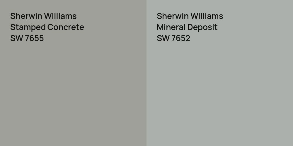 Sherwin Williams Stamped Concrete vs. Sherwin Williams Mineral Deposit