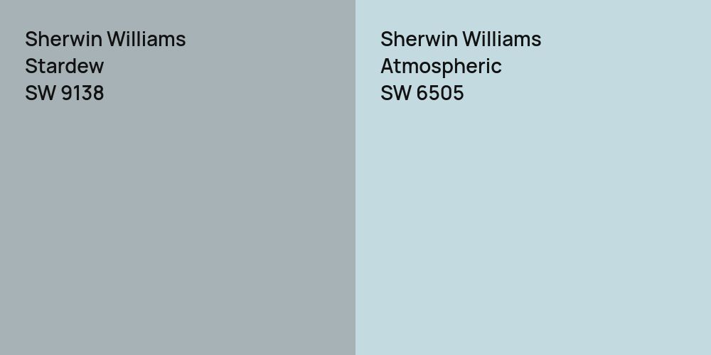 Sherwin Williams Stardew vs. Sherwin Williams Atmospheric