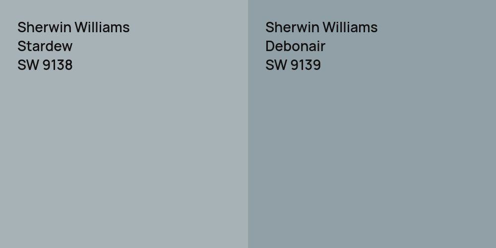 Sherwin Williams Stardew vs. Sherwin Williams Debonair