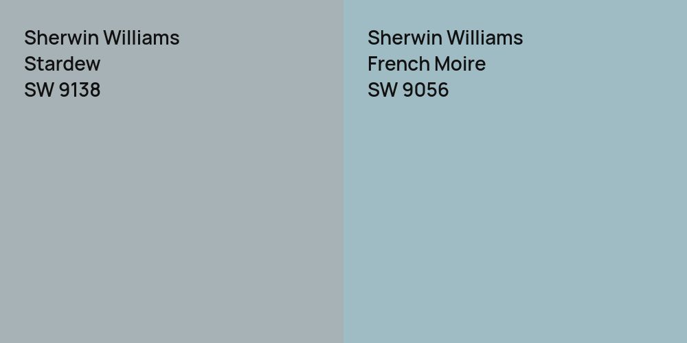 Sherwin Williams Stardew vs. Sherwin Williams French Moire