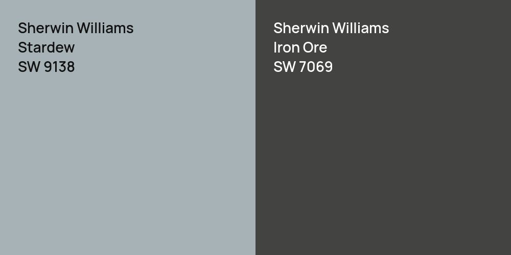 Sherwin Williams Stardew vs. Sherwin Williams Iron Ore