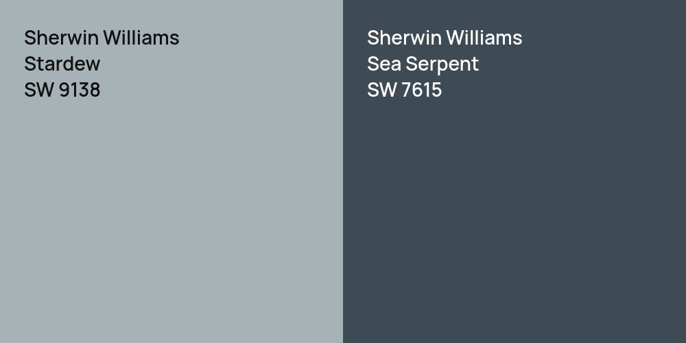 Sherwin Williams Stardew vs. Sherwin Williams Sea Serpent