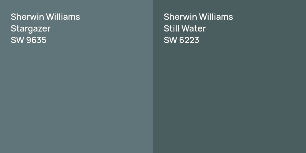 Sherwin Williams Stargazer vs. Sherwin Williams Still Water