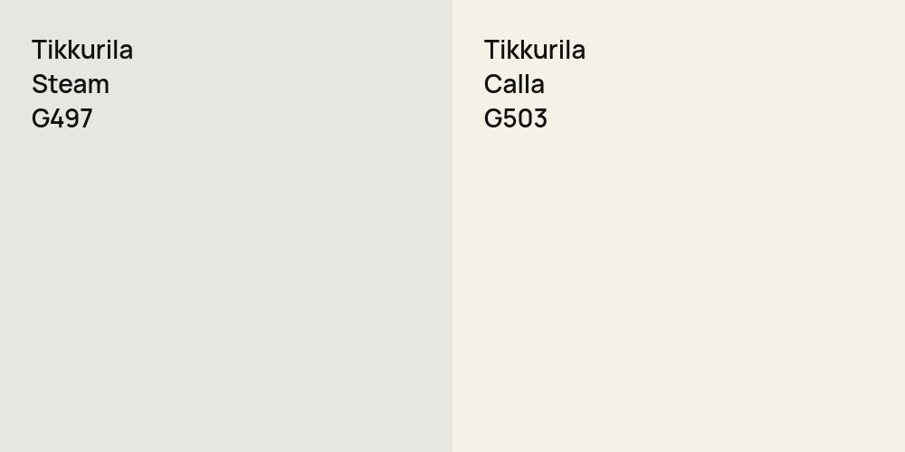 Tikkurila Steam vs. Tikkurila Calla