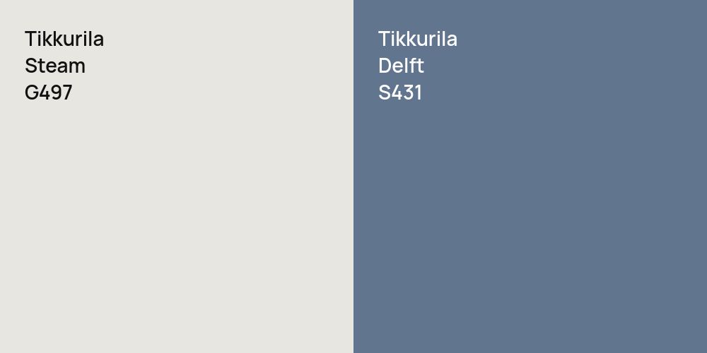 Tikkurila Steam vs. Tikkurila Delft