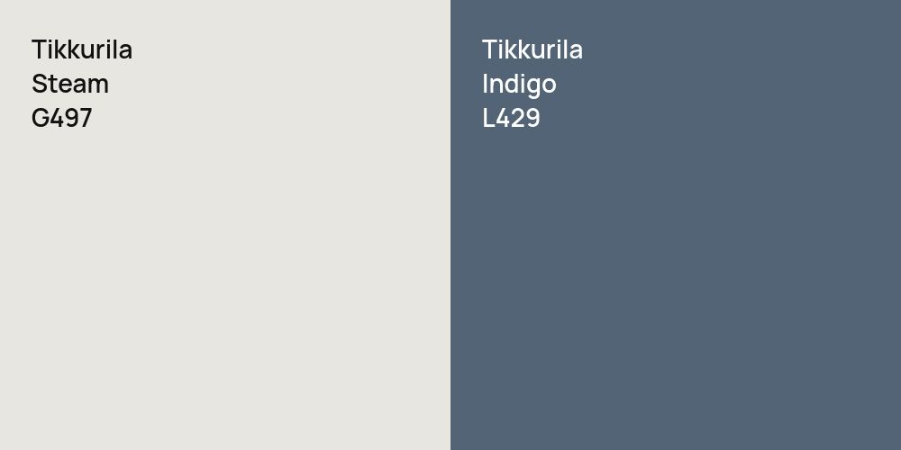 Tikkurila Steam vs. Tikkurila Indigo