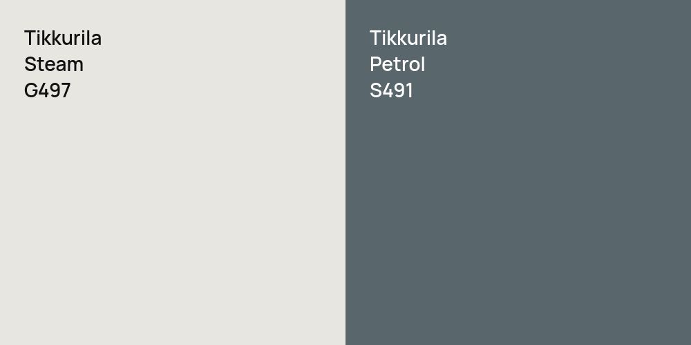 Tikkurila Steam vs. Tikkurila Petrol