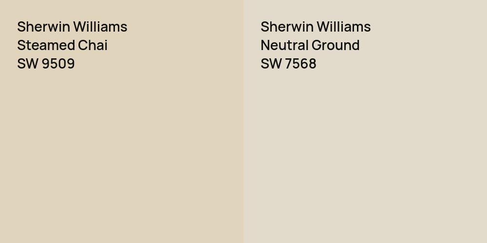 Sherwin Williams Steamed Chai vs. Sherwin Williams Neutral Ground