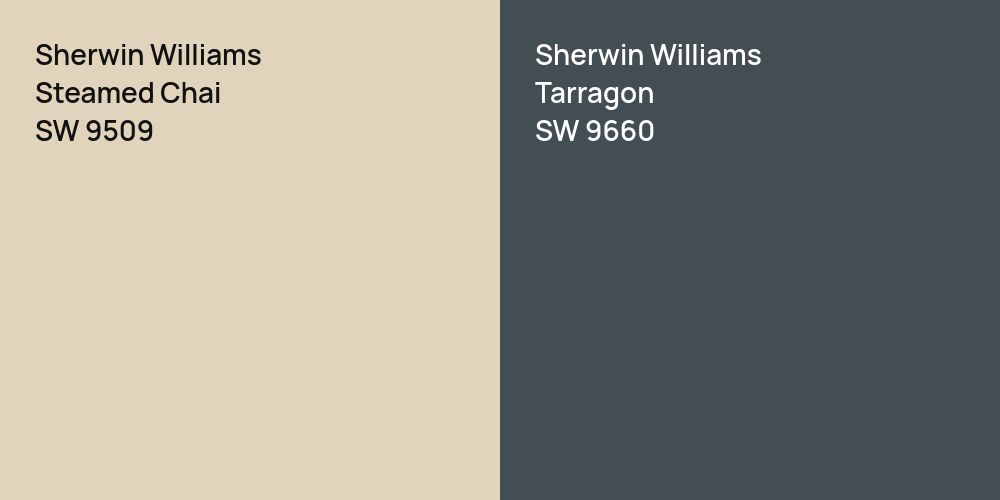 Sherwin Williams Steamed Chai vs. Sherwin Williams Tarragon