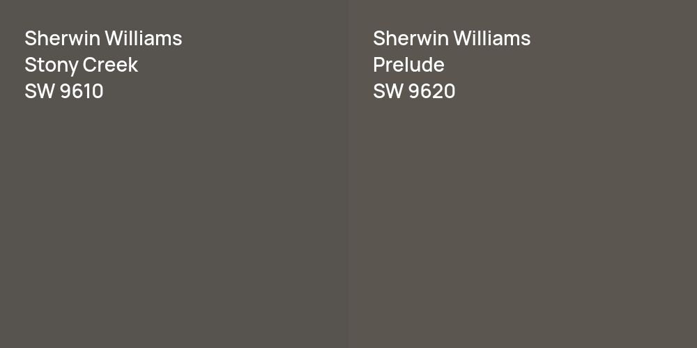 Sherwin Williams Stony Creek vs. Sherwin Williams Prelude