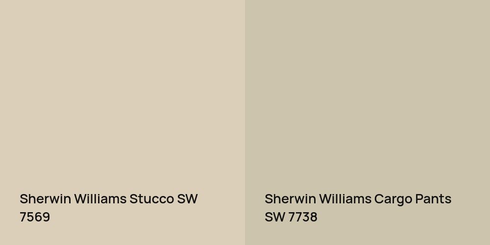 Sherwin Williams Stucco vs. Sherwin Williams Cargo Pants