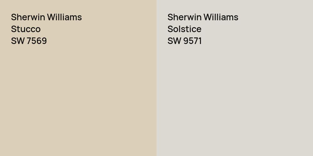 Sherwin Williams Stucco vs. Sherwin Williams Solstice