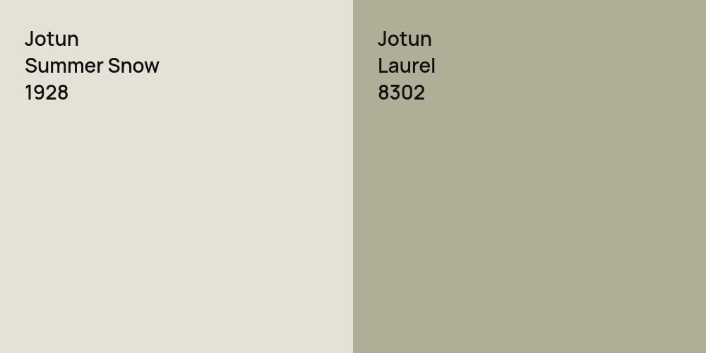 Jotun Summer Snow vs. Jotun Laurel