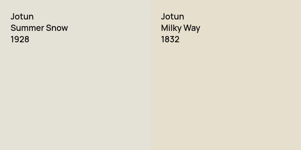 Jotun Summer Snow vs. Jotun Milky Way