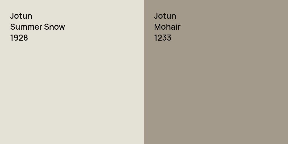 Jotun Summer Snow vs. Jotun Mohair