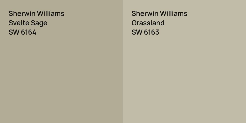 Sherwin Williams Svelte Sage vs. Sherwin Williams Grassland