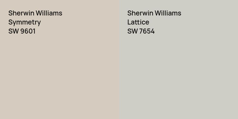 Sherwin Williams Symmetry vs. Sherwin Williams Lattice