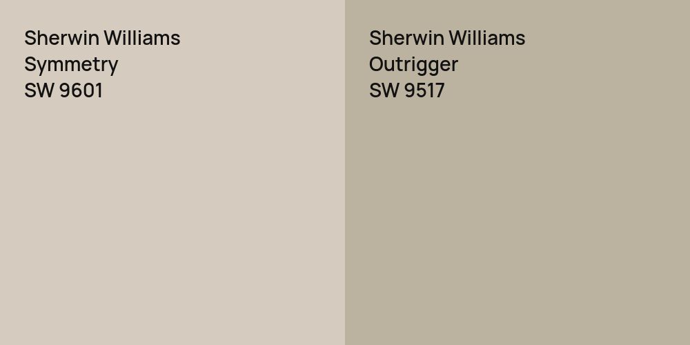 Sherwin Williams Symmetry vs. Sherwin Williams Outrigger