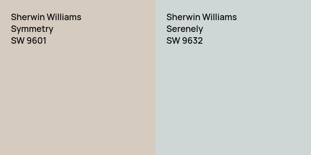 Sherwin Williams Symmetry vs. Sherwin Williams Serenely