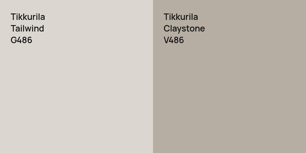 Tikkurila Tailwind vs. Tikkurila Claystone