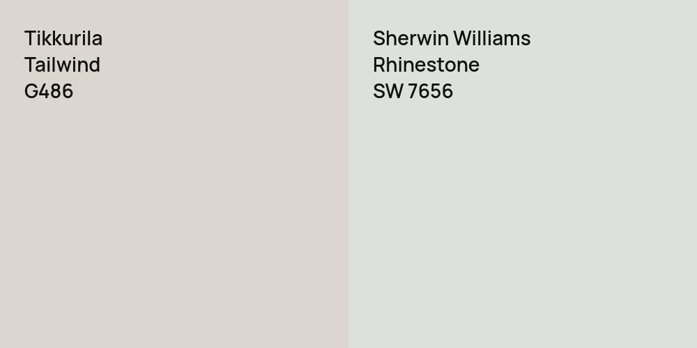 Tikkurila Tailwind vs. Sherwin Williams Rhinestone