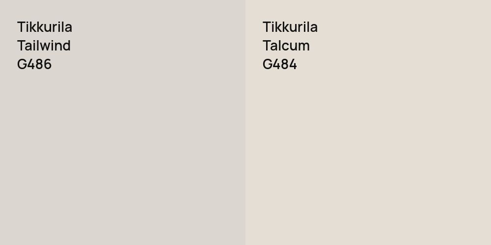 Tikkurila Tailwind vs. Tikkurila Talcum