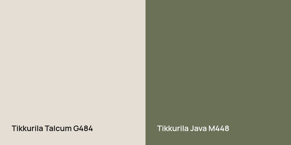 Tikkurila Talcum vs. Tikkurila Java