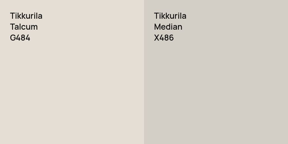 Tikkurila Talcum vs. Tikkurila Median