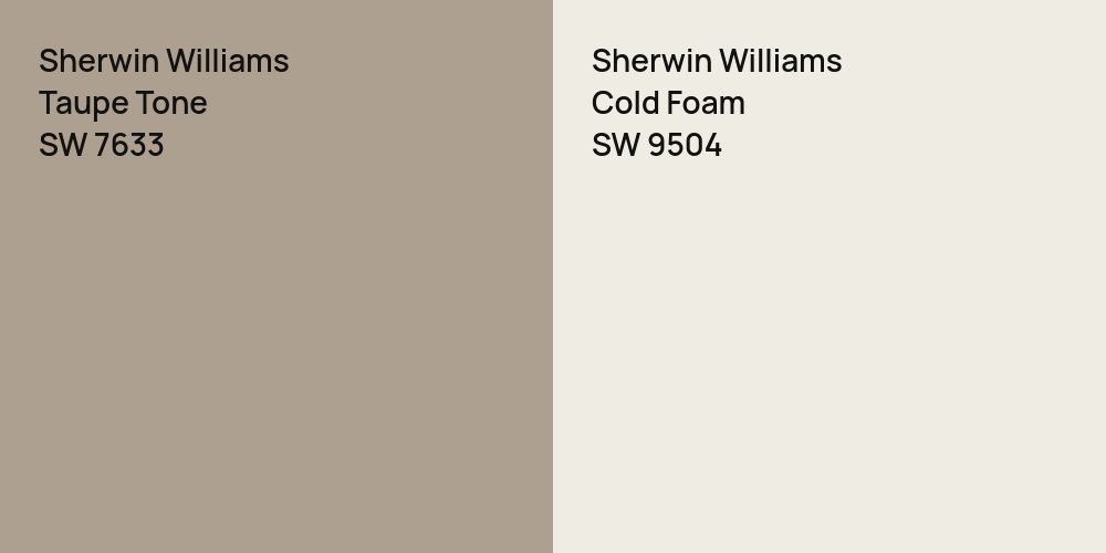 Sherwin Williams Taupe Tone vs. Sherwin Williams Cold Foam