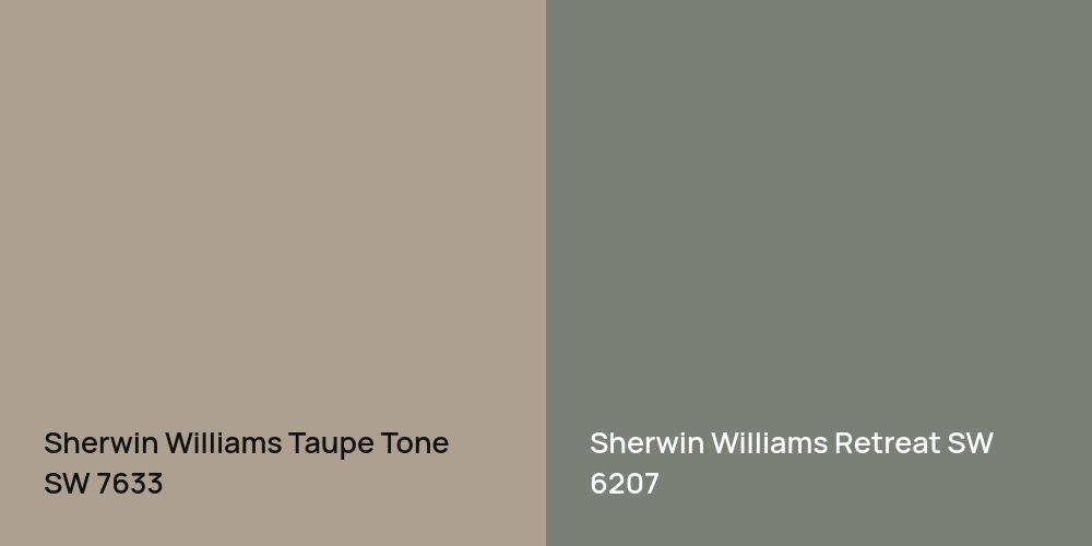 Sherwin Williams Taupe Tone vs. Sherwin Williams Retreat