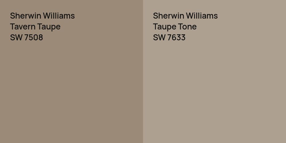 Sherwin Williams Tavern Taupe vs. Sherwin Williams Taupe Tone