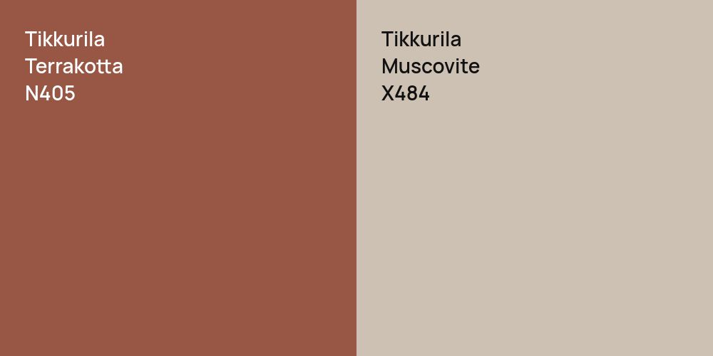 Tikkurila Terrakotta vs. Tikkurila Muscovite