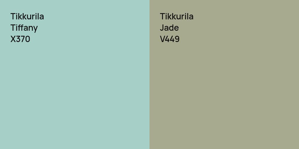 Tikkurila Tiffany vs. Tikkurila Jade