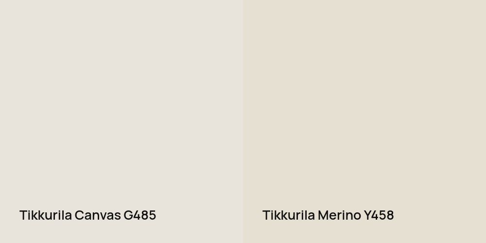 Tikkurila Canvas vs. Tikkurila Merino