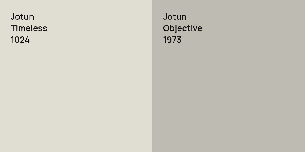 Jotun Timeless vs. Jotun Objective