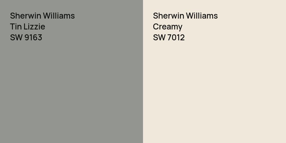 Sherwin Williams Tin Lizzie vs. Sherwin Williams Creamy