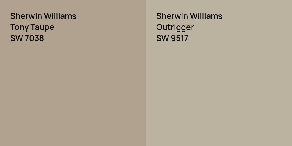 Sherwin Williams Tony Taupe vs. Sherwin Williams Outrigger