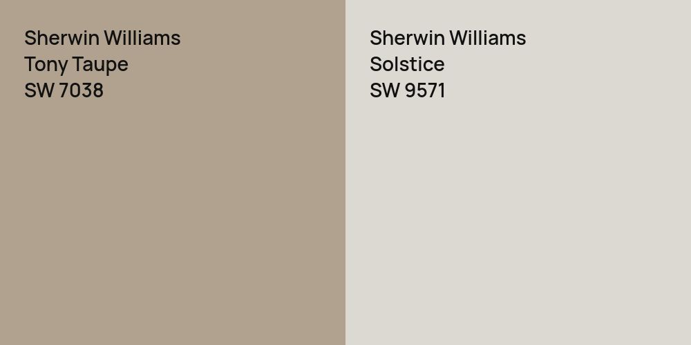 Sherwin Williams Tony Taupe vs. Sherwin Williams Solstice