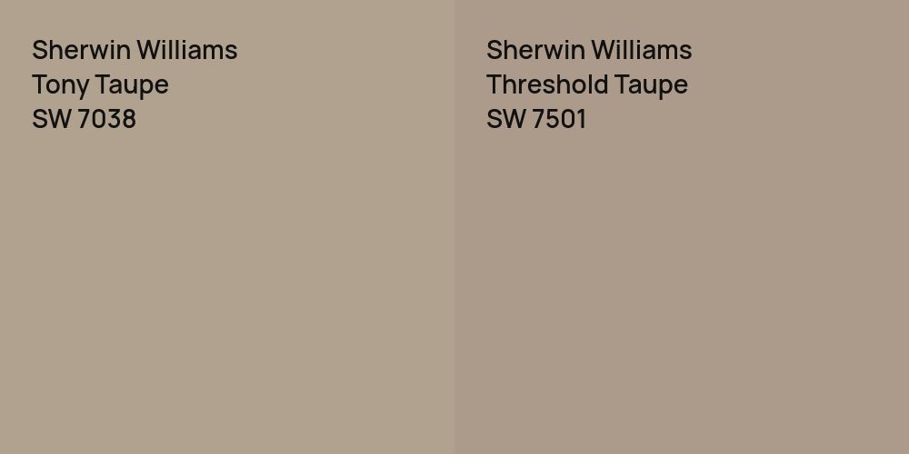 Sherwin Williams Tony Taupe vs. Sherwin Williams Threshold Taupe