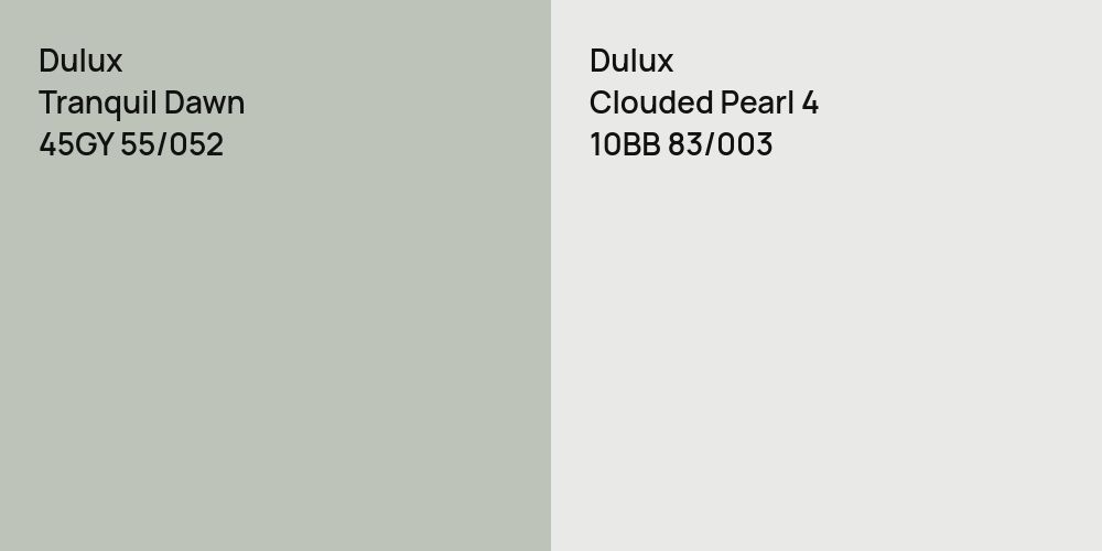 Dulux Tranquil Dawn vs. Dulux Clouded Pearl 4