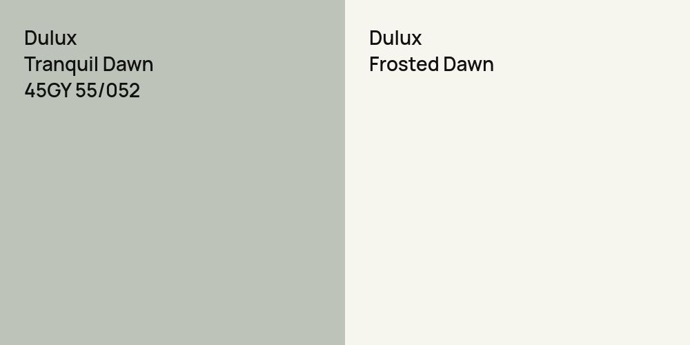 Dulux Tranquil Dawn vs. Dulux Frosted Dawn