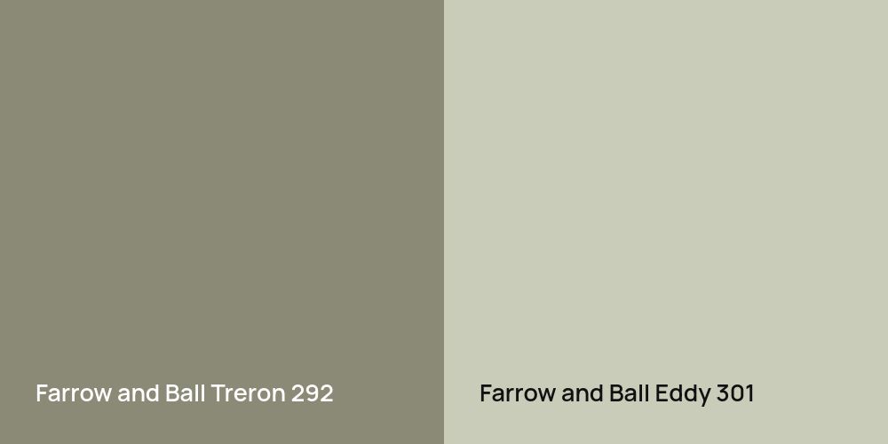 Farrow and Ball Treron vs. Farrow and Ball Eddy