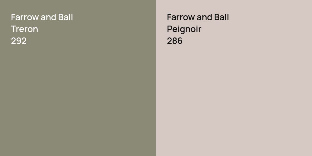 Farrow and Ball Treron vs. Farrow and Ball Peignoir