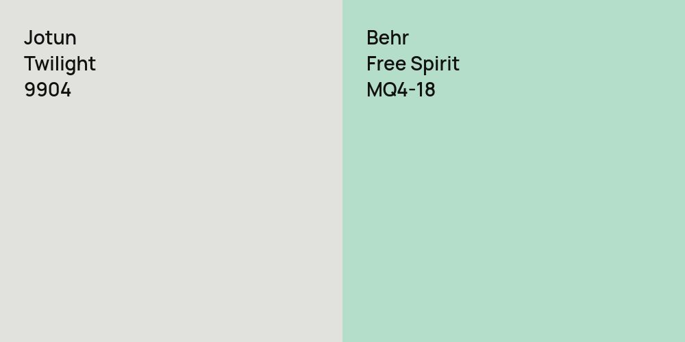 Jotun Twilight vs. Behr Free Spirit