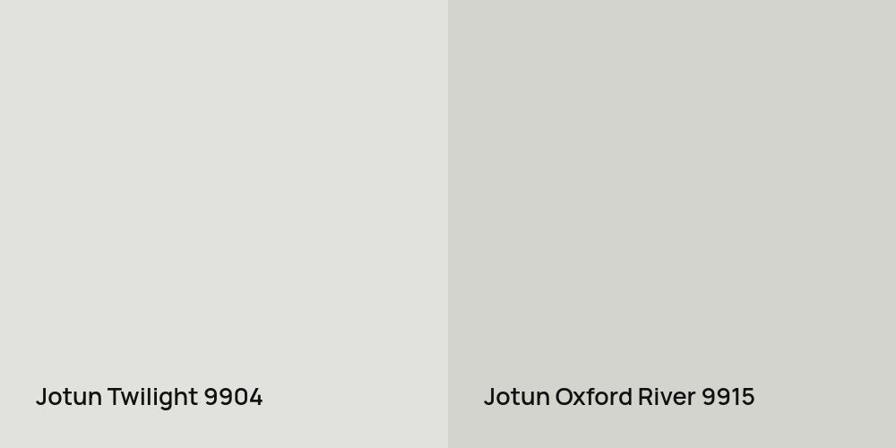 Jotun Twilight vs. Jotun Oxford River