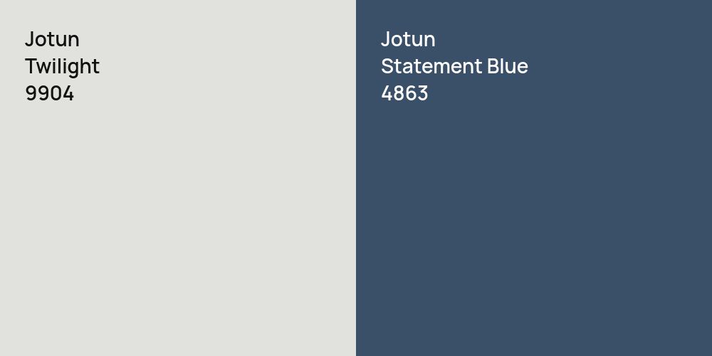 Jotun Twilight vs. Jotun Statement Blue